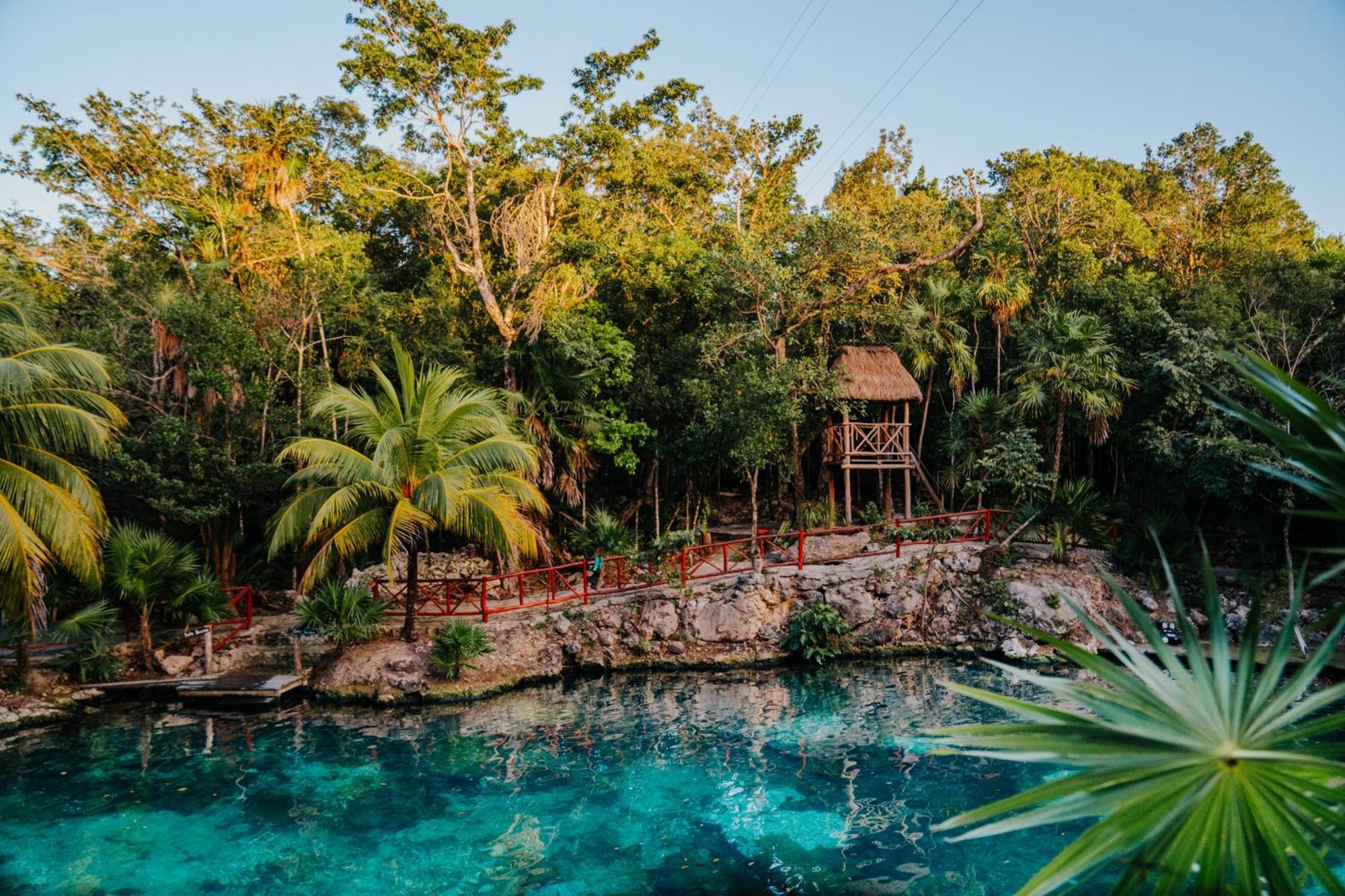 Hotel Casa Tortuga Tulum - Cenotes Park Inclusive Экстерьер фото X-Carett Cenote