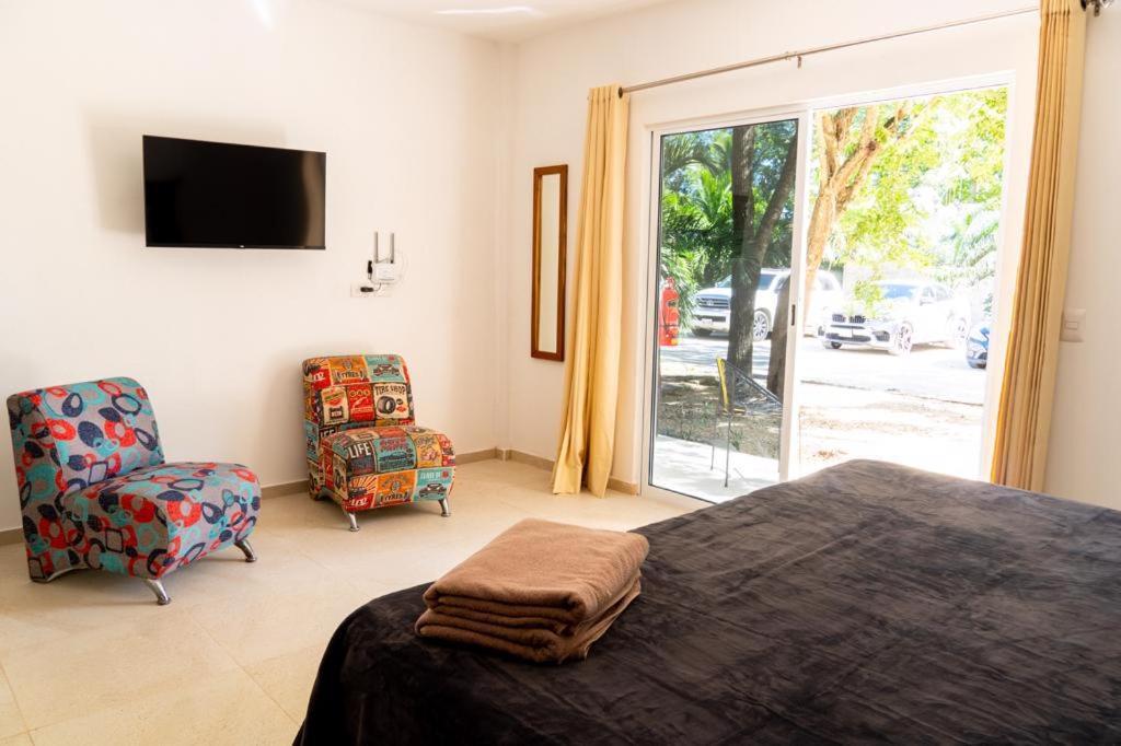 Hotel Casa Tortuga Tulum - Cenotes Park Inclusive Экстерьер фото A bedroom at the hotel
